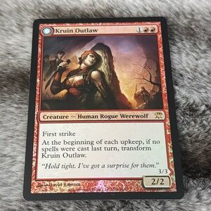 FOIL MTG Magic the Gathering Kruin Outlaw// Terror of Kruin Pass